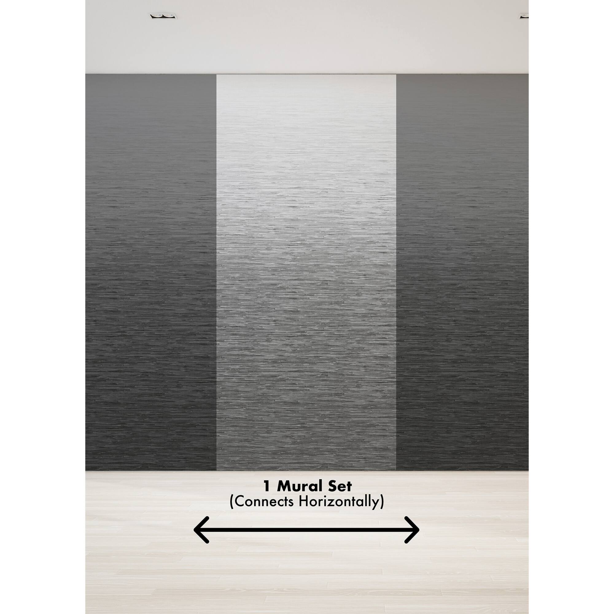Katie Hunt Light Gray Ombre Mist Wall Mural